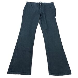 NYDJ Dark Wash Mini Boot Cut Wide Leg Jeans Plus Size 16 Flare Casual Western